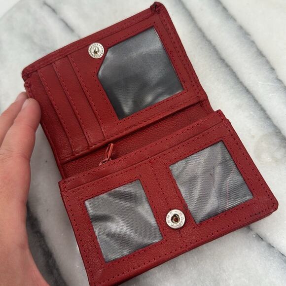 NWT ARRIGO soft red leather wallet - Picture 4 of 6